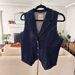 Dark Blue Women's Vest by LoveTrends NWT